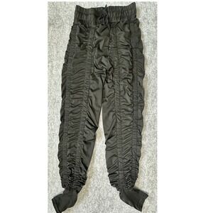 Agogie Women M40+ Wearable Resistance Band Pants Black Ruched Joggers Medium